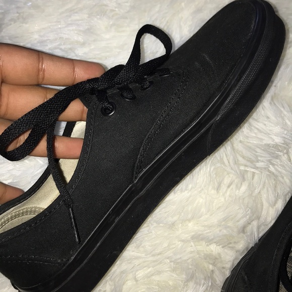 all black vans womens size 6